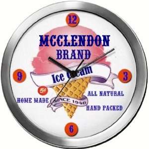  MCCLENDON 14 Inch Ice Cream Metal Clock Quartz Movement 