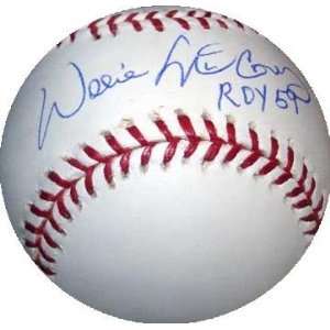 Autographed Willie McCovey Ball   inscribed ROY 59 Sports 