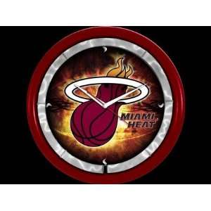  Miami Heat Plasma Neon Clock: Sports & Outdoors