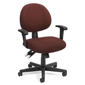  Best Burgundy 24 Hour Task Chair with arms 241 AA 201