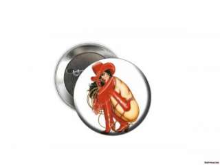 PIN UP GIRL SEXY COWGIRL 2 1/4 new Pinback  