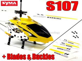 GYRO Syma S107 3CH Mini RC Helicopter + Blades & Buckle (Without 