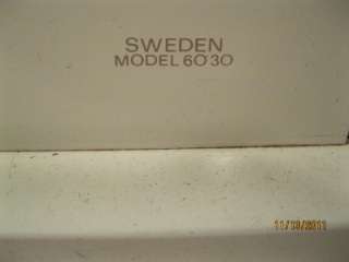   Husqverna Sewing Machine Sweden Model 6030 Repair or Parts  