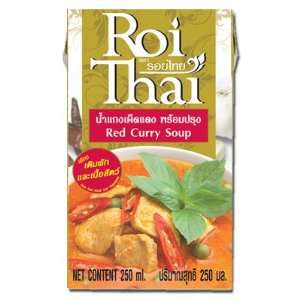  Roi Thai Red Curry Cooked with Water, 250 Ml (3 Pack 