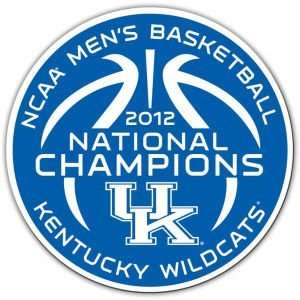  Kentucky Wildcats 2012 NCAA National Champ 12 Magnet 