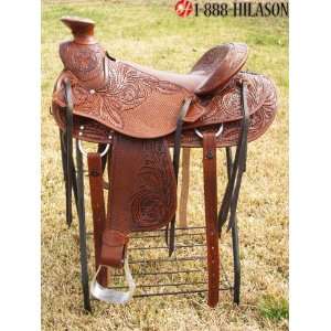   Hilason Western Wade Ranch Roping Buckaroo Saddle: Sports & Outdoors