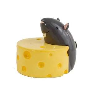  Mouse and Swiss Cheese Salt & Pepper Shakers S/P: Kitchen 