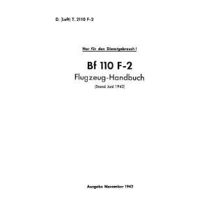  Messerschmitt Bf 110 F 2 Aircraft Handbook Manual 