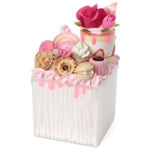 Sweet cotton swab box for your dressing table/beautiful cakes roses 