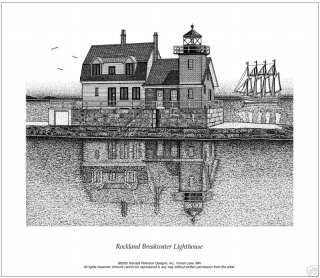 Rockland Breakwater Lighthouse Print   Randall Peterson  