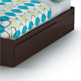 South Shore Breakwater Queen Mates Storage Chocolate Finish Bed 