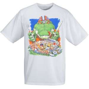 Florida Gators White Swamp Chow T shirt:  Sports & Outdoors