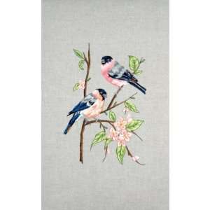  Bullfinches   Freestyle Embroidery Kit Arts, Crafts 