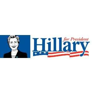   Clinton 2012 for President   Hillary for President Bumper Sticker