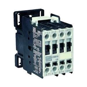 WEG Contactor, 18A, 4 Pole, 24VDC coil, 1 NO Contact  