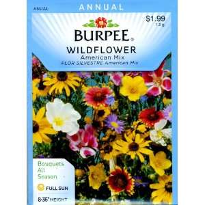  Burpee 38455 Wildflowers Burpees American Mix Seed Packet 