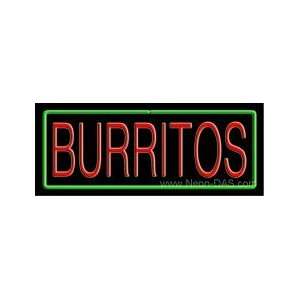  Burritos Outdoor Neon Sign 13 x 32