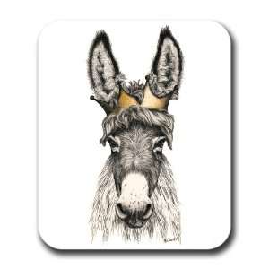  Crowned Donkey Burro Mule Art Mouse Pad 