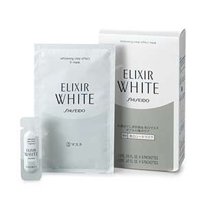 Shiseido ELIXIR WHITE Clear Effect Whitening Essence + Whitening Mask 