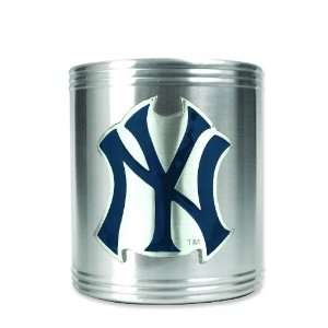   York Yankees Insulated Stainless Steel Can Cooler: Kitchen & Dining