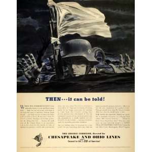   White Flag Surrender WWII Victory   Original Print Ad