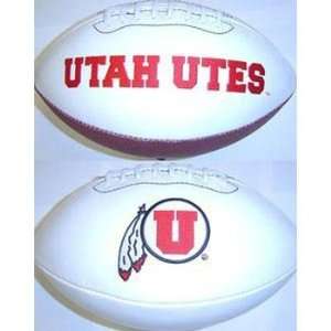  Utah Utes Full Size Embroidered Football: Sports 
