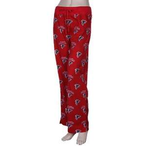   Falcons Ladies Red Supreme Pajama Pants (Large): Sports & Outdoors