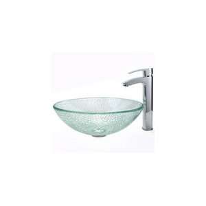   Glass Vessel Sink and Visio Bathroom Faucet Chrome: Home Improvement