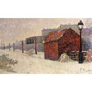   Paul Signac   32 x 20 inches   Snow, Butte Montmartre: Home & Kitchen