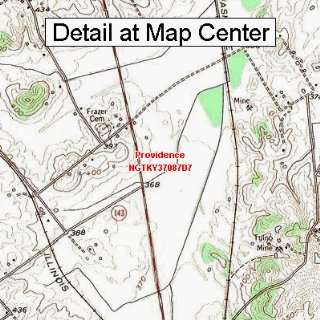 USGS Topographic Quadrangle Map   Providence, Kentucky (Folded 