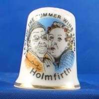 FINE CHINA THIMBLE   LAST OF THE SUMMER WINE HOLMFIRTH  