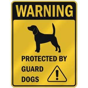  WARNING  BEAGLE PROTECTED BY GUARD DOGS  PARKING SIGN 