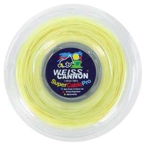  Weiss Cannon Supercable Pro 130 Tennis String Yellow 