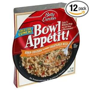 Betty Crocker Bowl Appetit, Herb Chicken Vegetable Rice, 2.4 Ounce 