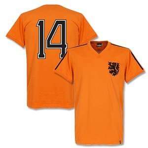   Holland World Cup Home Retro Shirt + No 14 (Cryuff)