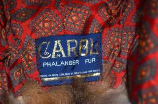 Vintage Carol Phalanger Brown Fox Fur Bonnet Childs Hat New Zealand 