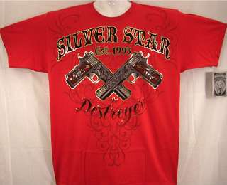 SILVER STAR MANNY PACQUIAO Destroyer RED Shirt 2XL  