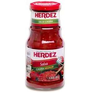 Herdez, Salsa Casera Medium, 16 Ounce (12 Pack)  Grocery 