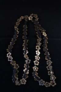 Vintage Lanvin gold tone and lace necklace   NO RESERVE  