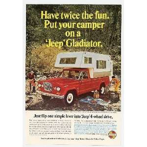   Jeep Gladiator Truck Camper Trailer Print Ad (5040): Home & Kitchen