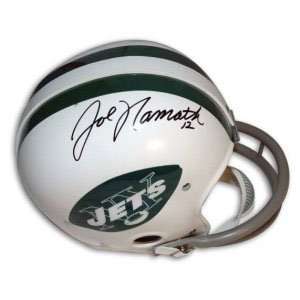  Joe Namath Signed Jets Full Size Replica Helmet: Sports 