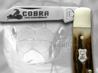 Buck Creek Genuine Stag Cobra Pocket Knives Germany  