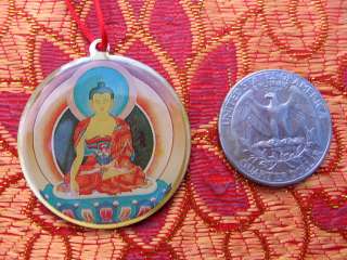 COLORFUL SHAKYAMUNI BUDDHA TIBETAN BUDDHIST PENDANT  