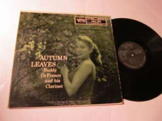 BUDDY DEFRANCO & HIS ORCHESTRA AUTUMN LEAVES (MGV 8183) LP  
