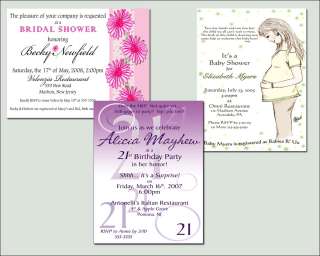 Personalized Budget Friendly Economy Sized Invitations  