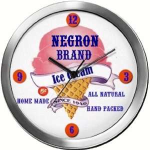  NEGRON 14 Inch Ice Cream Metal Clock Quartz Movement 