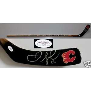  Jarome Iginla Calgary Flames Signed Stick Jsa Coa 