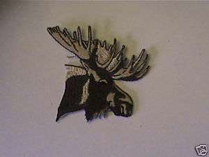 100% EMBROIDERED BULL MOOSE COLLECTABLE WILDLIFE PATCH  
