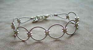 Guitar String Bracelet, Jewelry made of guitar strings.  