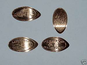 Elongated Penny Streched Penny set of 4 burlington iowa  